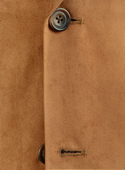 Tan Suede Vegan Leather Blazer