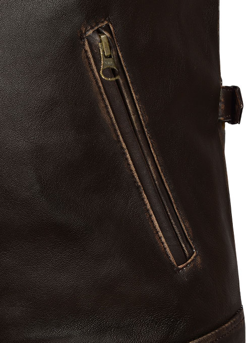 Rubbed Brown Taylor Lautner The Twilight Saga Leather Jacket