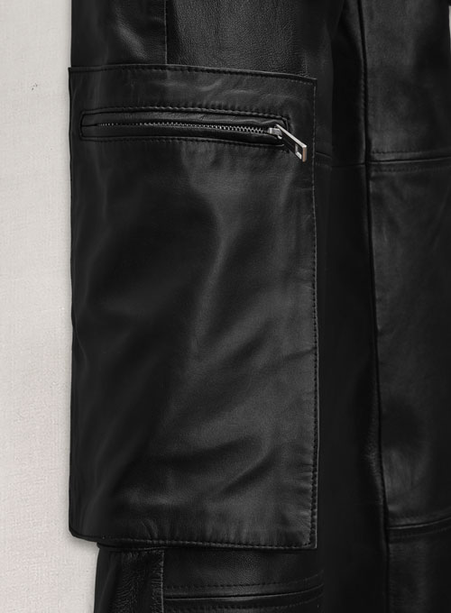 Urban Explorer Leather Cargo Pants