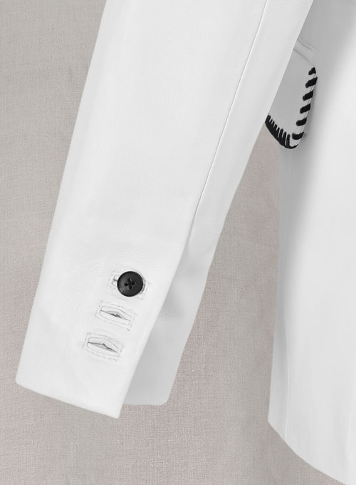 Black Striped White Medieval Blazer