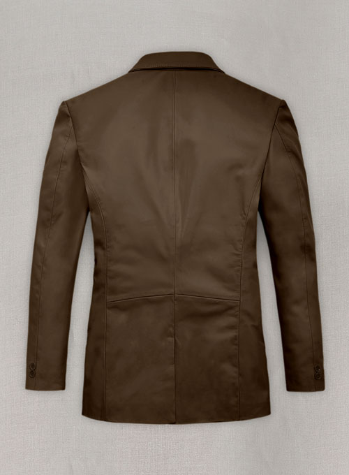 Soft Scottish Brown Leather Blazer