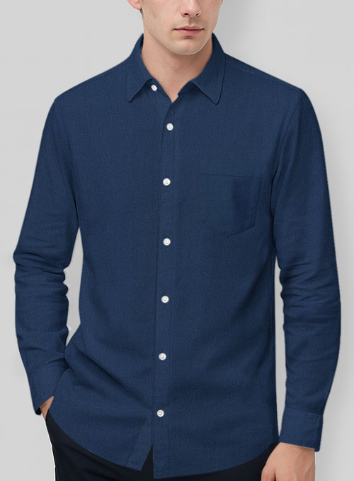 Air Blue Stretch Poplene Shirt