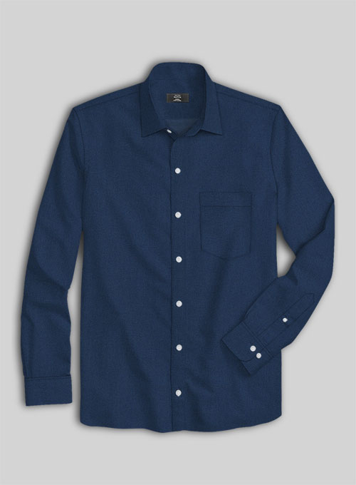 Air Blue Stretch Poplene Shirt