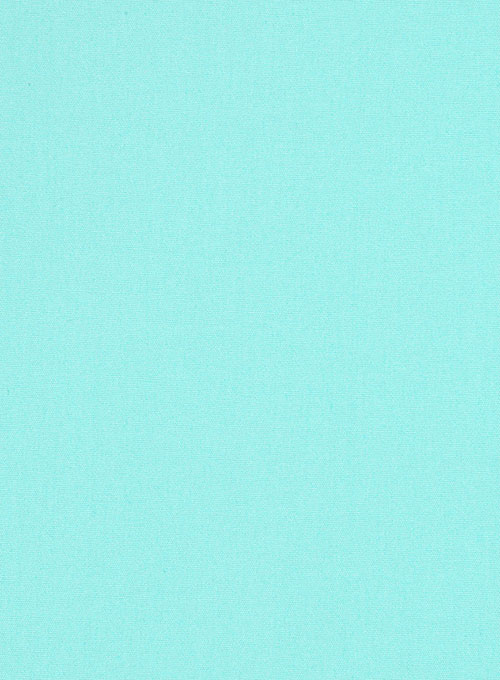 Aqua Blue Stretch Poplene Shirt - Half Sleeves
