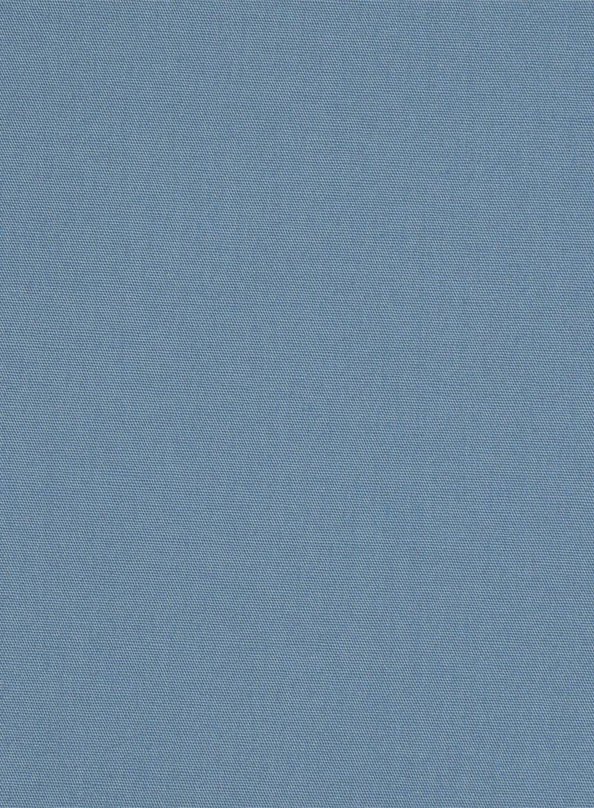 Azure Blue Stretch Poplene Shirt