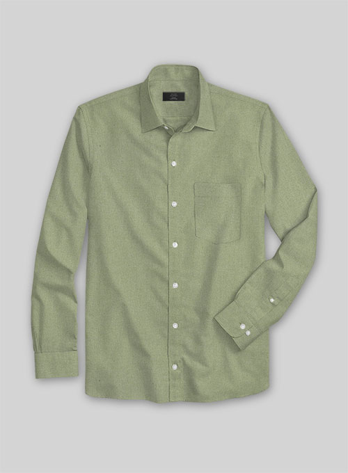 Basil Dust Stretch Poplene Shirt