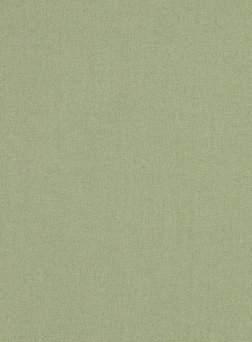 Basil Dust Stretch Poplene Shirt - Half Sleeves