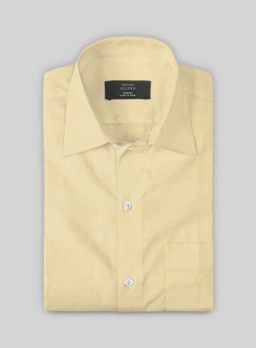 Beige Luxury Twill Shirt - Half Sleeves
