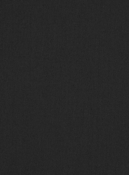 Black Stretch Poplene Shirt - Half Sleeves