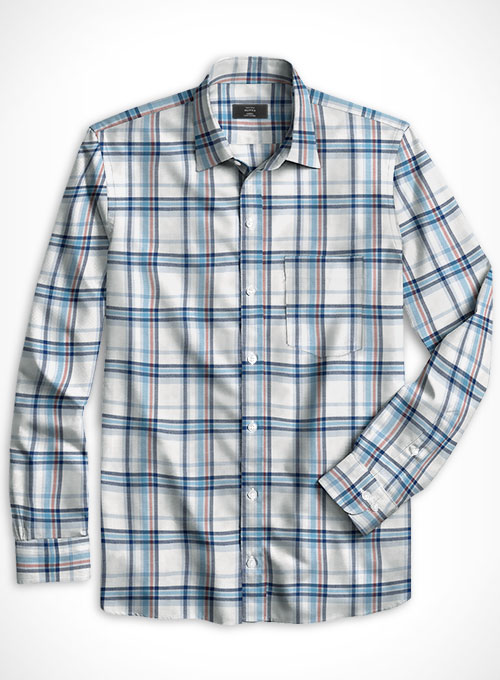 Cotton Stretch Scalzo Shirt - Full Sleeves