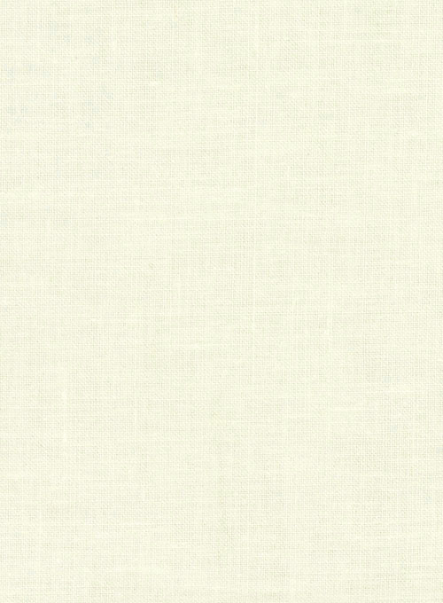Cream Cotton Linen Shirt - Full Sleeves