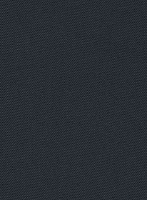 Dark Navy Stretch Twill Shirt - Half Sleeves