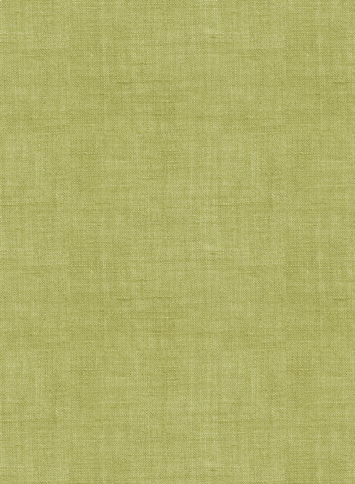 Dublin Spring Green Linen Shirt- Half Sleeves