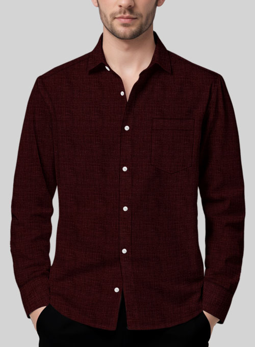 Filafil Poplene Burgundy Shirt