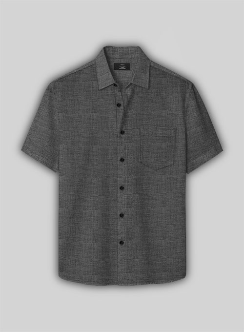 Filafil Poplene Gray Shirt - Half Sleeves