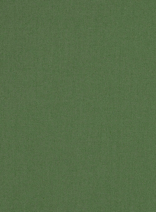 Forest Green Stretch Poplene Shirt - Half Sleeves