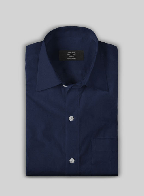 Giza Air Blue Cotton Shirt- Full Sleeves