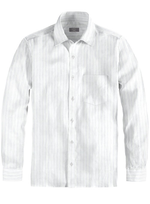 Giza Heather Cotton Shirt - Full Sleeves