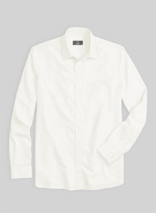 Giza Ivory Cotton Shirt- Full Sleeves
