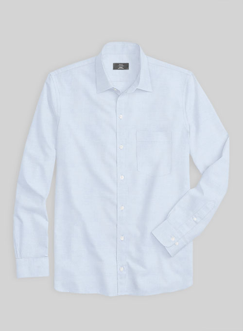 Giza Light Blue Cotton Shirt- Full Sleeves