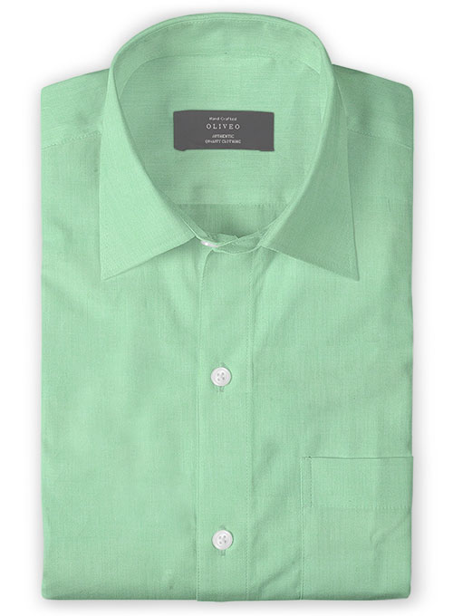 Giza Light Green Cotton Shirt- Full Sleeves Giza Light Green Cotton Shirt- Full Sleeves