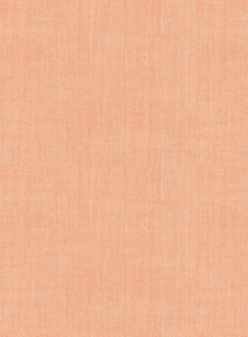 Giza Summer Orange Cotton Shirt- Full Sleeves