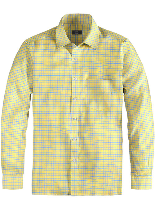 Giza Voila Checks Cotton Shirt - Full Sleeves