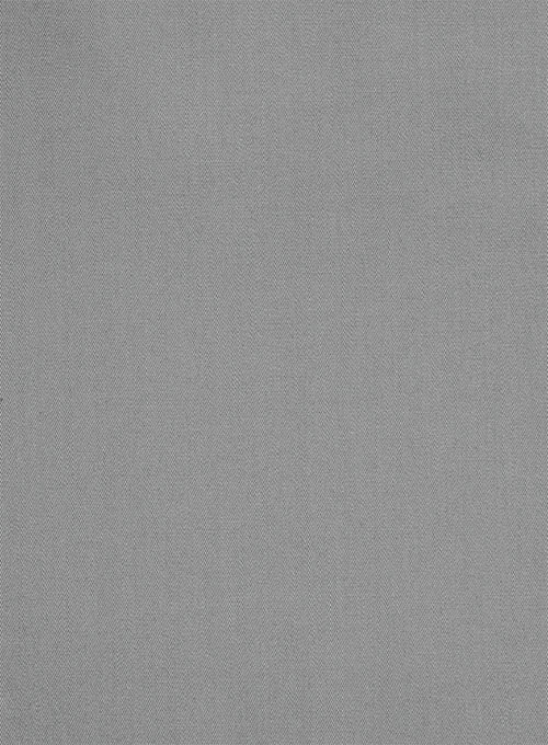 Gray Stretch Twill Shirt - Half Sleeves