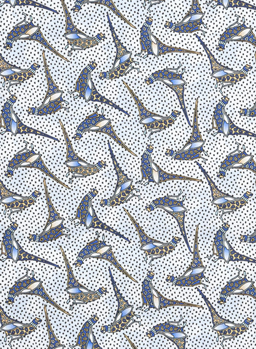 Italian Birds Cotton Shirt - Half Sleeves