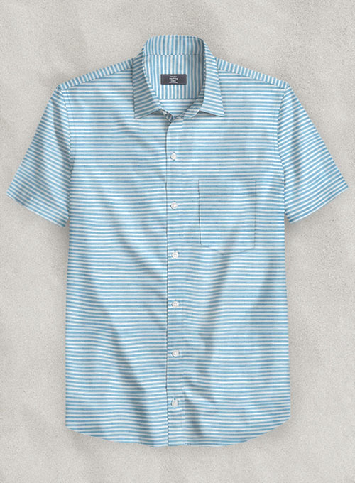 Italian Cotton Anpoli Shirt - Half Sleeves