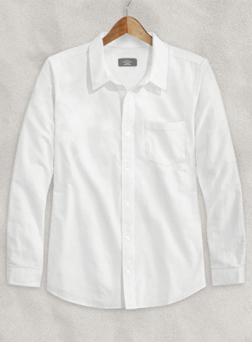 Italian Heavy Cotton Off White Shirt - Full Sleeves