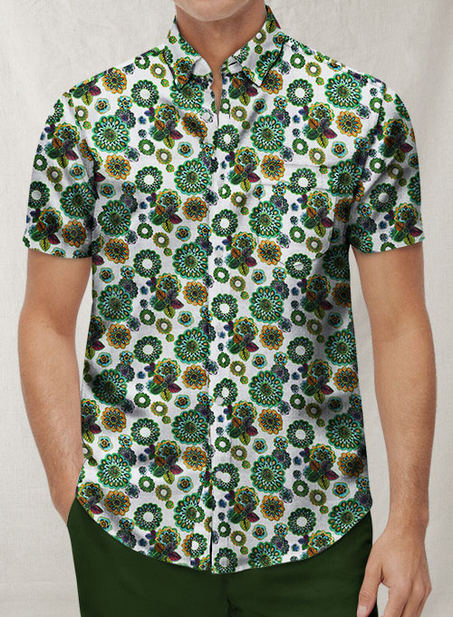 Italian Linen Palli Shirt  - Half Sleeves