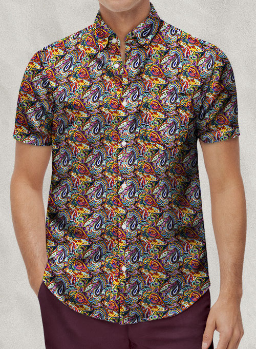 Italian Linen Pilido Shirt  - Half Sleeves