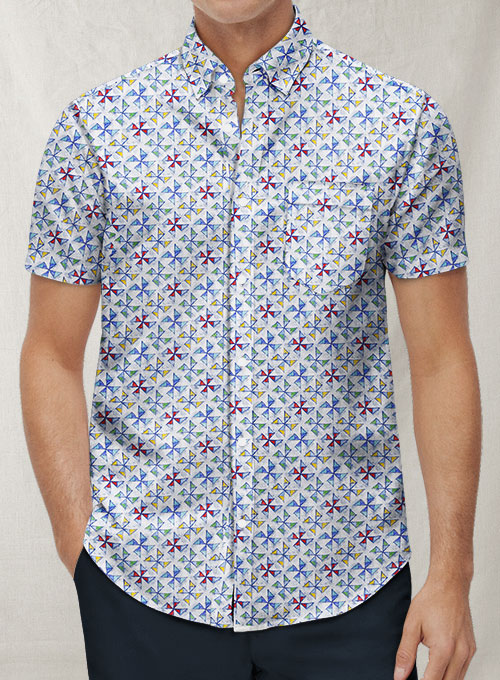 Italian Ruz Cotton Shirt- Half Sleeves