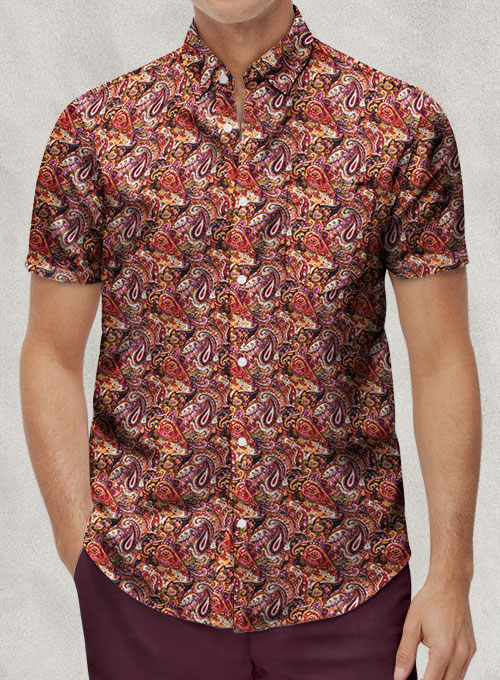 Italian Linen Sino Shirt - Half Sleeves