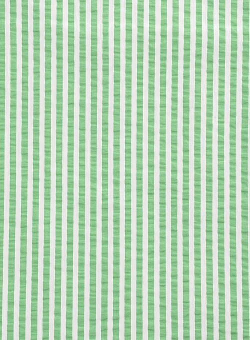 Italian Seersucker Light Green Shirt