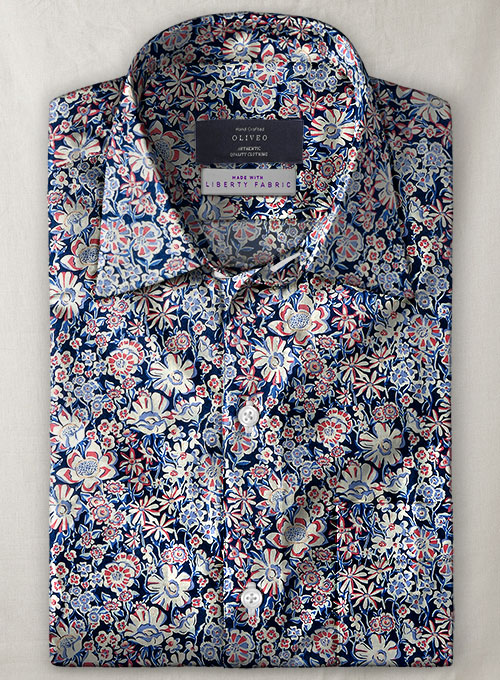 Liberty Aquina Cotton Shirt  - Half Sleeves