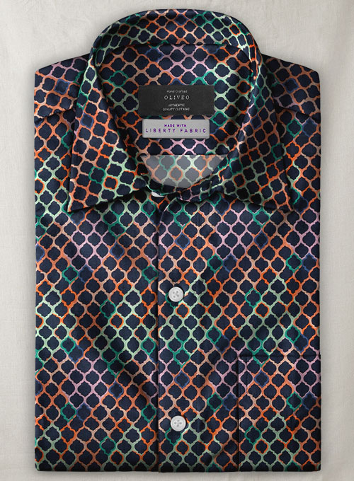 Liberty Dafne Cotton Shirt - Half Sleeves