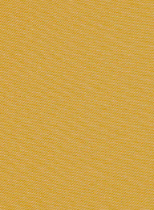 Mustard Stretch Poplene Shirt - Half Sleeves