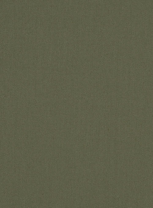 Olive Stretch Poplene Shirt