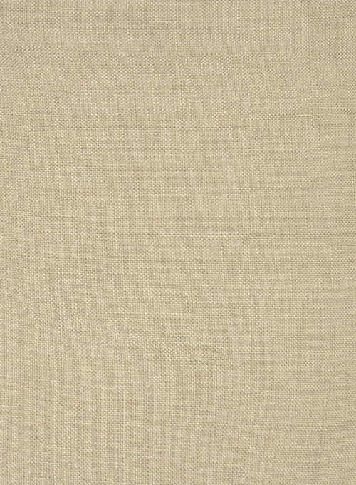 Pure Beige Linen Shirt - Half Sleeves