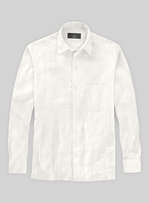 Pure Natural Linen Shirt - Full Sleeves