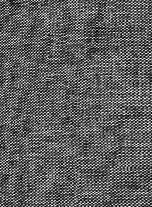 Roman Black Denim Linen Shirt - Half Sleeves