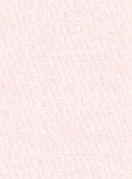 Roman Light Pink Linen Shirt - Half Sleeves