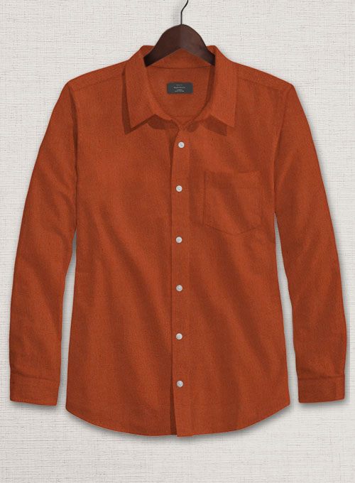 Rust Stretch Poplene Shirt