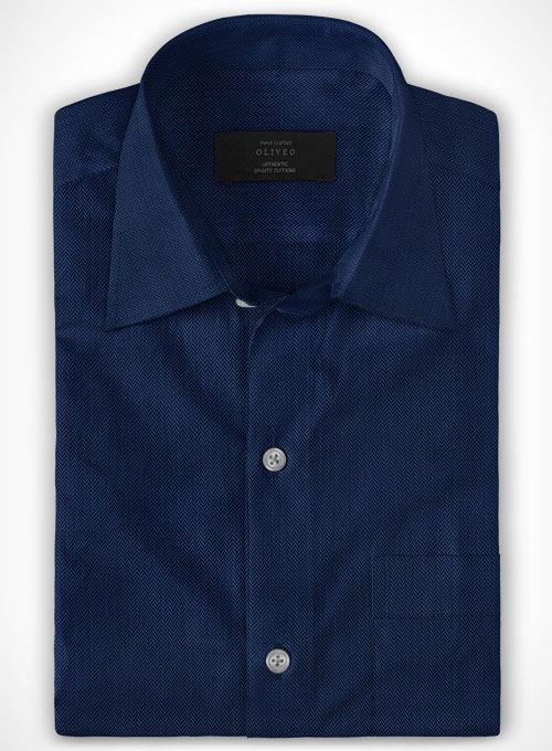 herringbone cotton shirt