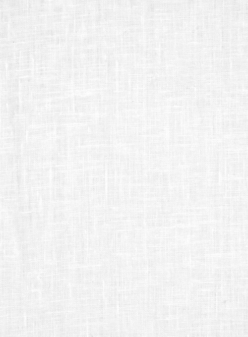 Safari Pure White Linen Overshirt - Full Sleeves