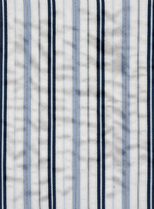 Seersucker Safarza Shirt - Full Sleeves
