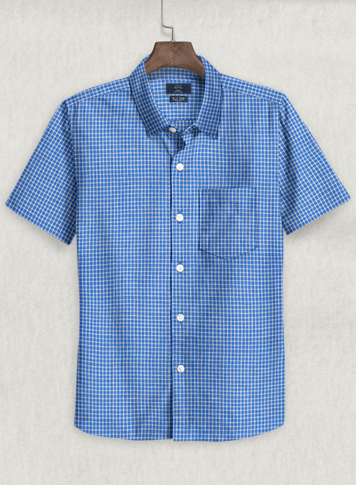 S.I.C. Tess. Italian Linen Gituro Shirt - Half Sleeves