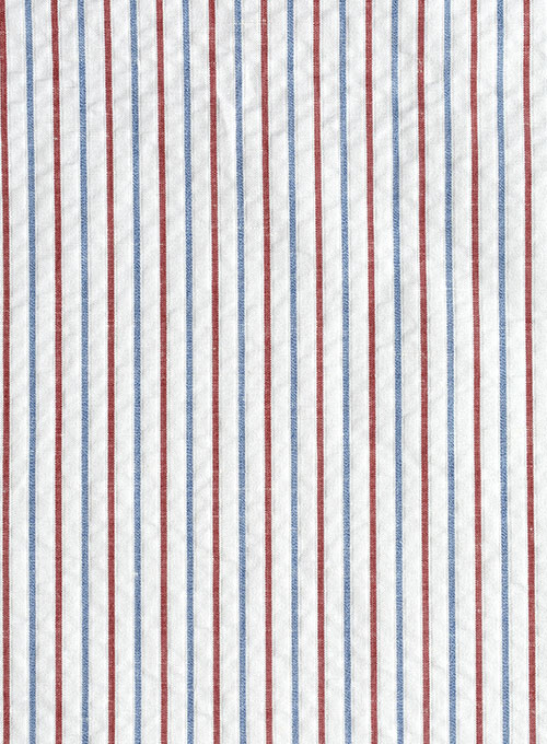 S.I.C. Tess. Italian Seersucker Bogera Shirt - Half Sleeves